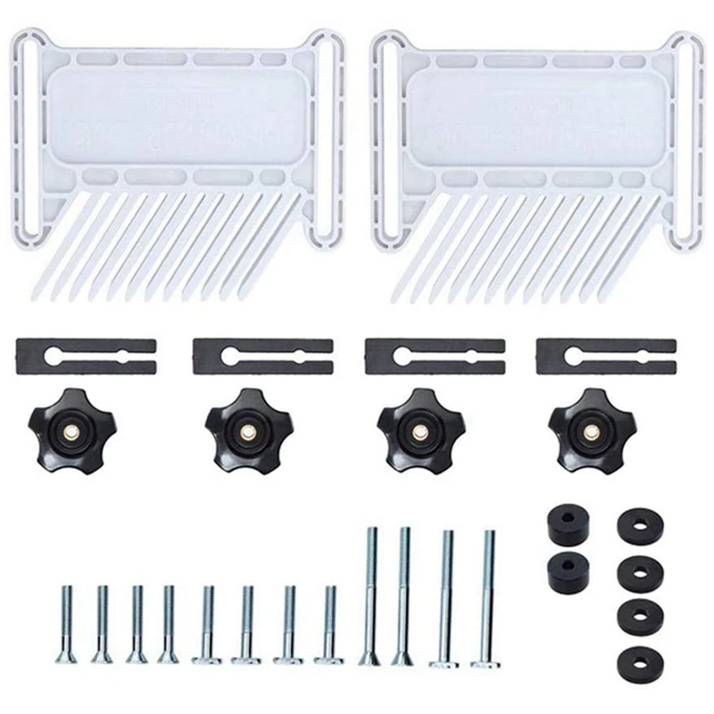 

2Pcs Adjustable Woodworking Tools Feather Board for Table Saws, Router Tables & Band Saw with T-Slots, Miter Slots