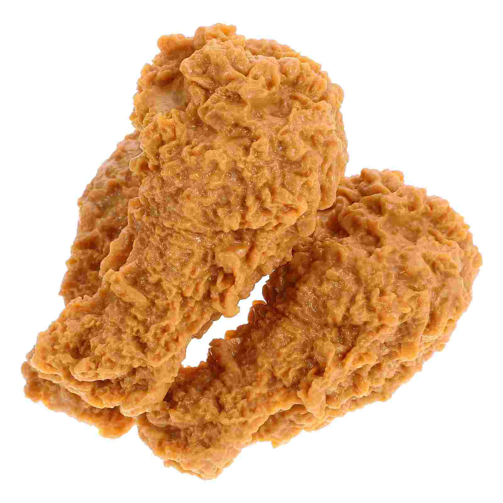 3pcs Restaurant Simulated Chicken Leg Fake Food Meat Decoration Model Prop realistic roasted chicken leg