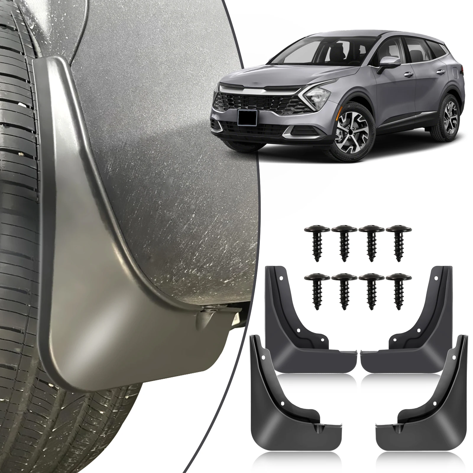 

4 шт. для KIA Sportage NQ5 LWB 2022 2023 2024 автомобильные брызговики брызговики на крыло передние и задние брызговики аксессуары