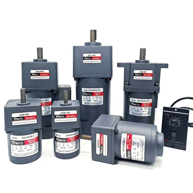 Маленький однофазный асинхронный редуктор с регулируемой скоростью 2IK6GN 3IK15GN 4IK25GN