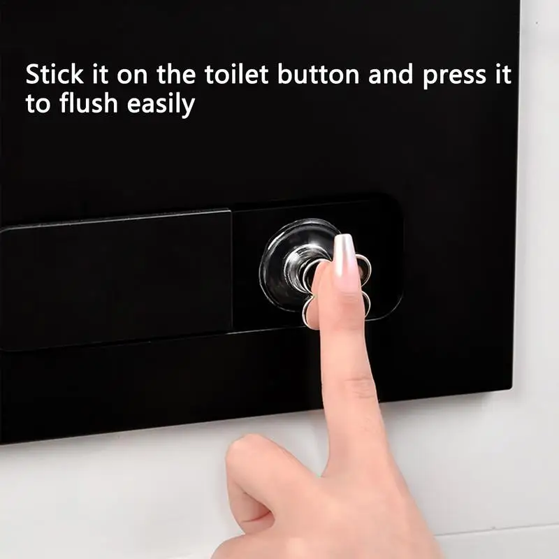 Сменная кнопка в форме цветка для унитаза гладкая водостойкая клейкая