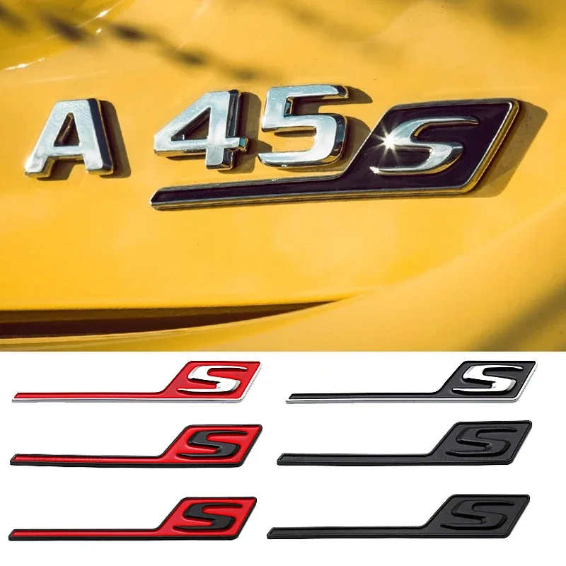 Эмблема багажника ABS S для Mercedes Benz GTS GT43S GT63S A45S CLA45S W210 W204 W203 W205