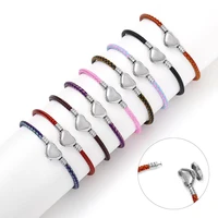 2022 new womens jewelry bracelet stainless steel love lucky bracelet 9 color birthday party gift