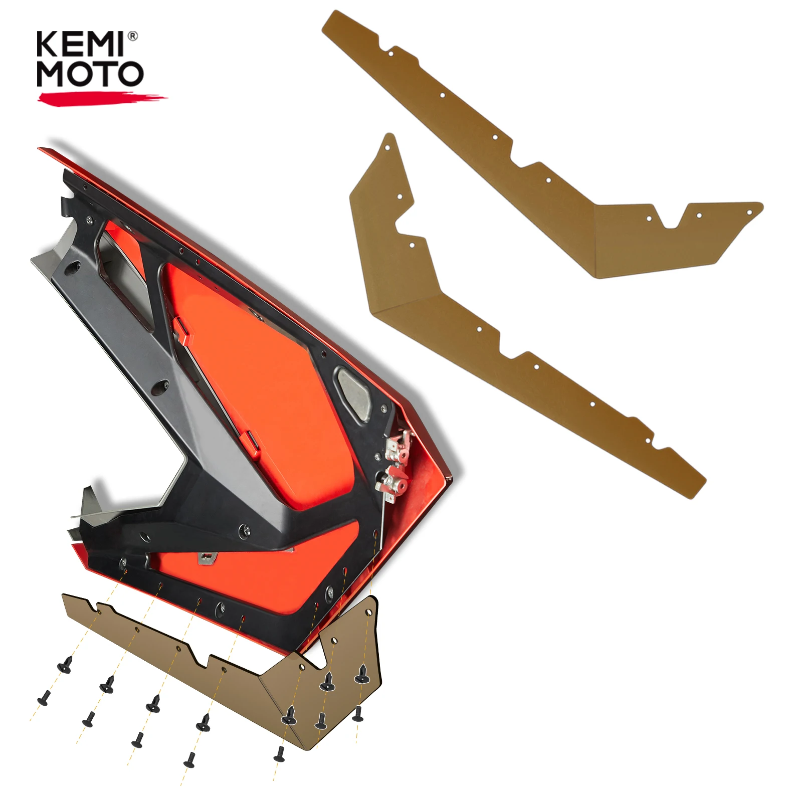 KEMIMOTO RZR Pro XP Нижняя дверь балдахин UTV 2020 2021 2022 для Polaris /XP4 2/4 мест/RZR R /RZR Turbo |