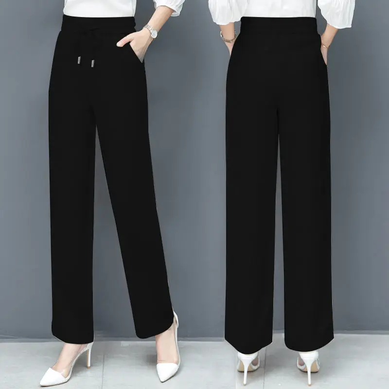 

Brand Woman Jeans High Waist Wide Leg Cotton Denim Clothing Blue Tencell Jeans Korean Fashion Harajuku Straight Pants J502