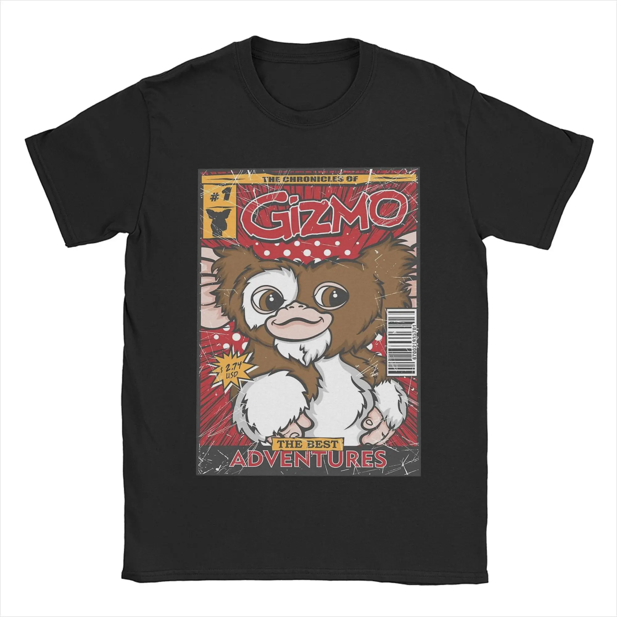 Хроники Gizmo Mogwai Gremlin мужские хлопковые забавные футболки с круглым вырезом