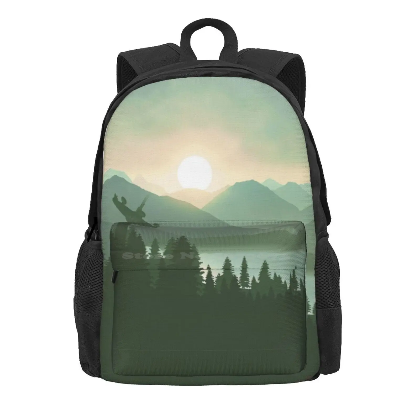 Лидер продаж школьный рюкзак Forest Moon модные сумки закат на конце Пробуждение силы