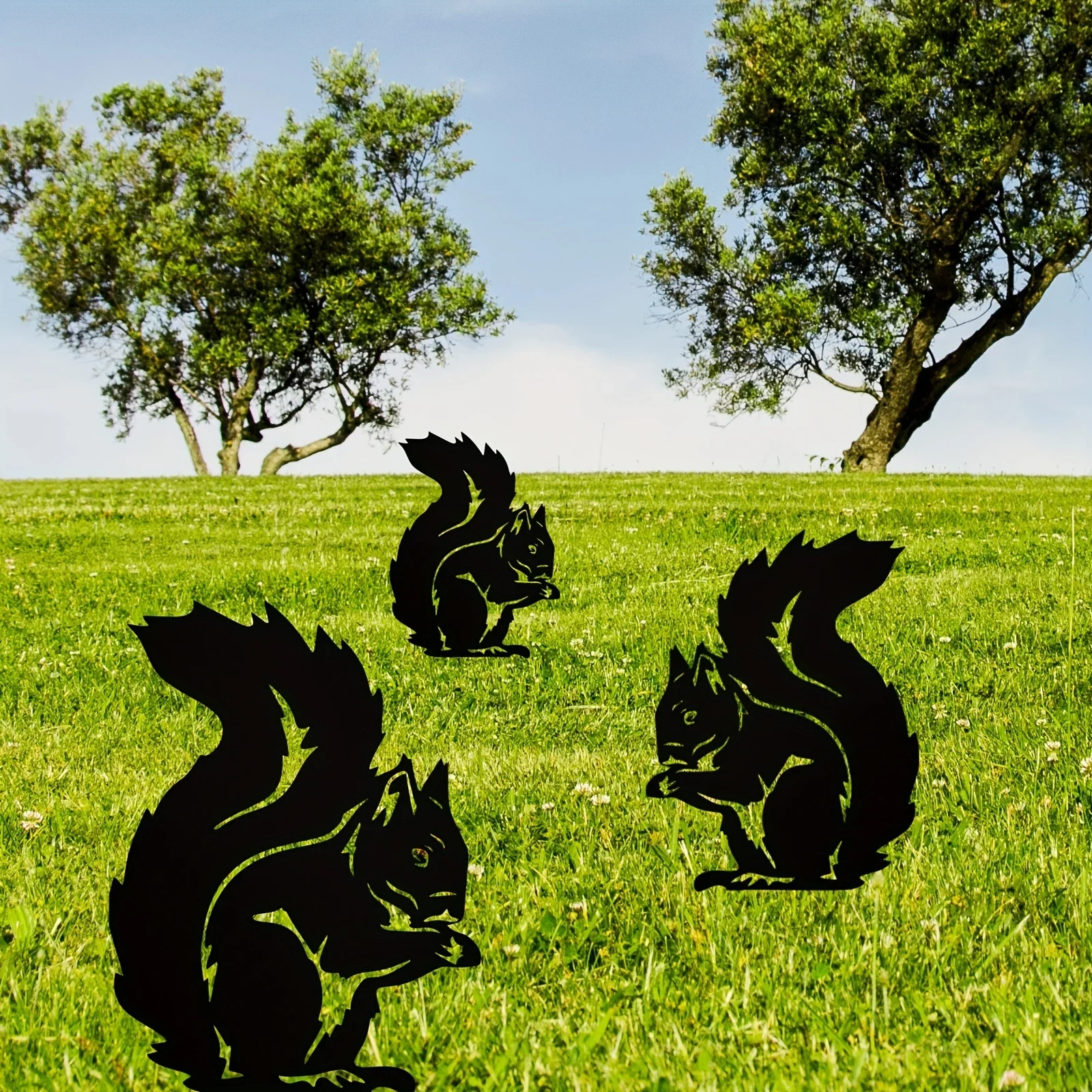 Декоративный Металлический Садовый Кол - Дизайн Белого Кролика С Художественным