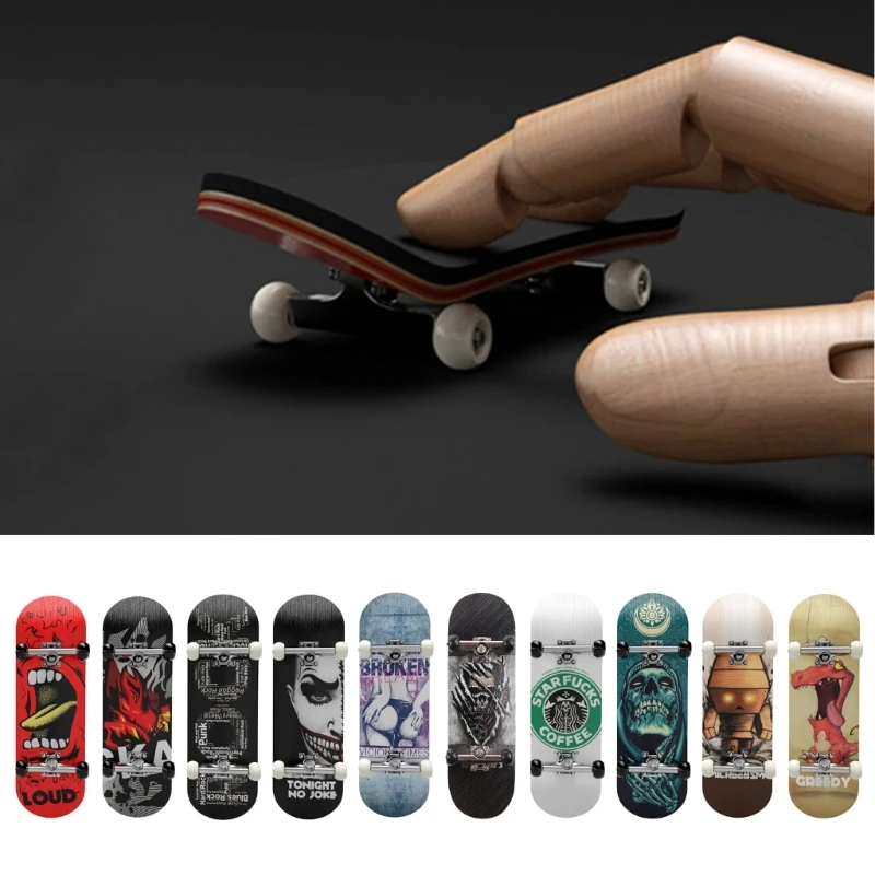 Finger Toy Professional Finger Boards Mini Skateboard Fingerboards Educational Toy Party Favor Gift for Kids Boys Girls