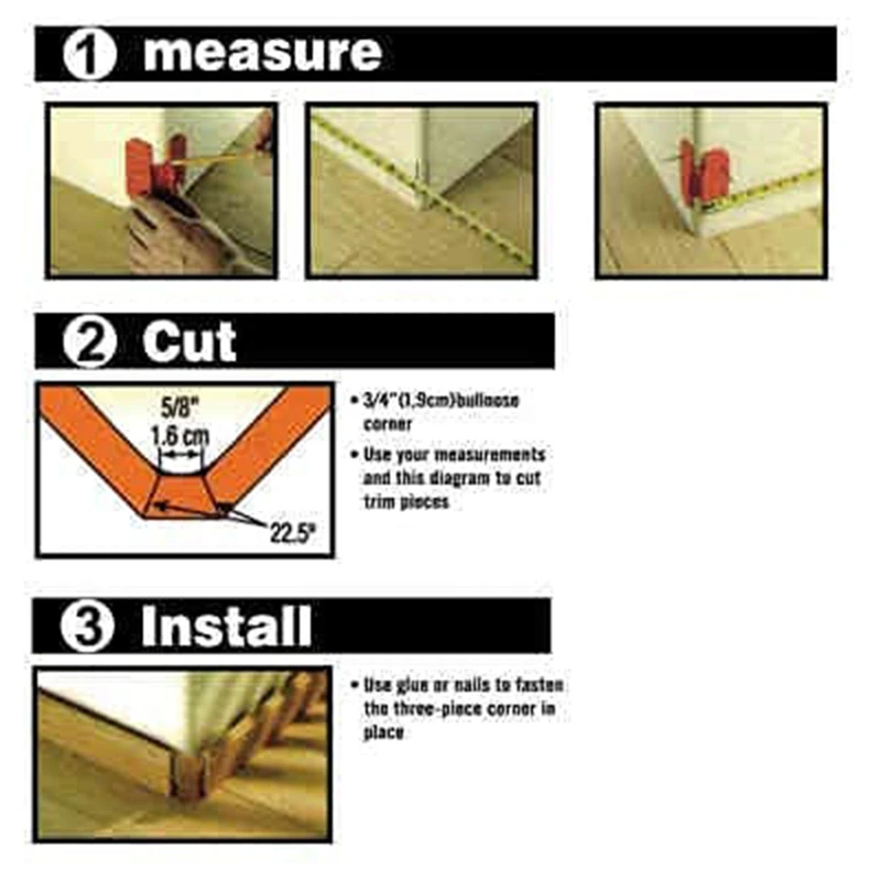 Угловой Кронштейн Bullnose для 10-030 корон молдинг 5 упаковок