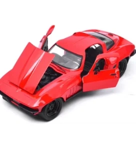 Jada 1:24 1966 Chevy Corvette Высокая имитация литья под давлением автомобиля из