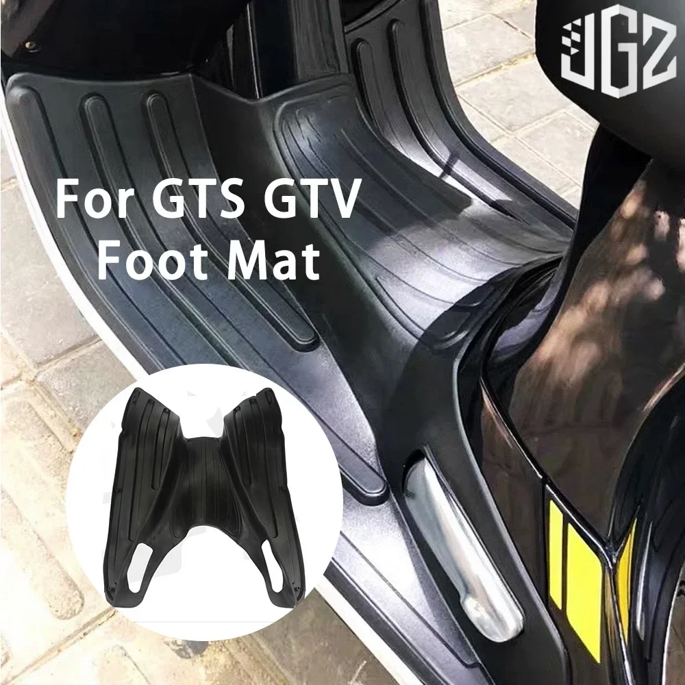 Motorcycle Foot Pedal Rubber Rest Pad Protection Skid Floor Mat Carpet Scooter For VESPA GTS 150 250 300 GTV HPE 2013-2024