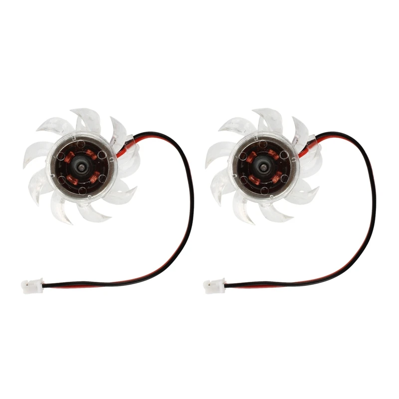 

2X Plastic Mini Cooling Fan Heatsink Cooler DC 12V For PC Computer GPU