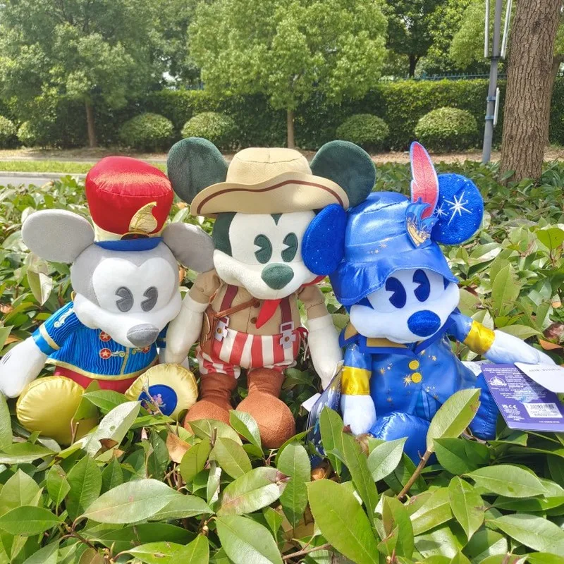 

Настоящая мультяшная Плюшевая Игрушка Микки Маус из мультфильма Disney, милая мягкая набивная кукла, подушка для подруги на день рождения, забавные подарки, игрушки