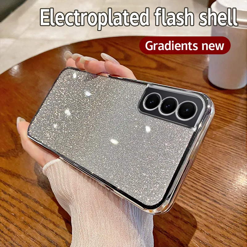 Чехол для Samsung Galaxy S21 FE чехол SM-G990B блестящий Блестящий силиконовый объектива