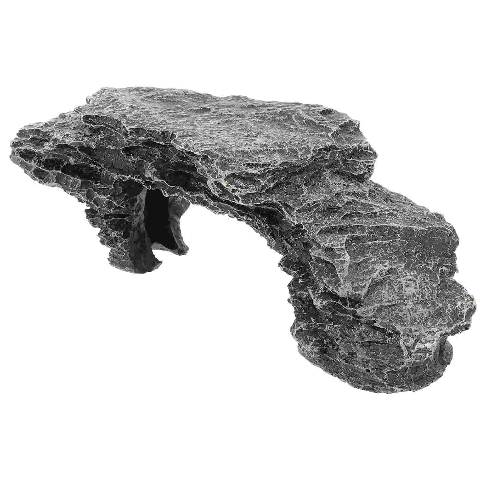 

Aquarium Tank Shelter Rock Decor Mountain Resin Decorations Reef Caves Hideaway Landscape Reptile Artificial Shrimp Habitat