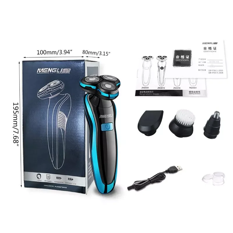 Shaver USB Rechargeable   Shaving Machine Clipper Beard Trimmer Washable Wet-Dry Dual Use enlarge