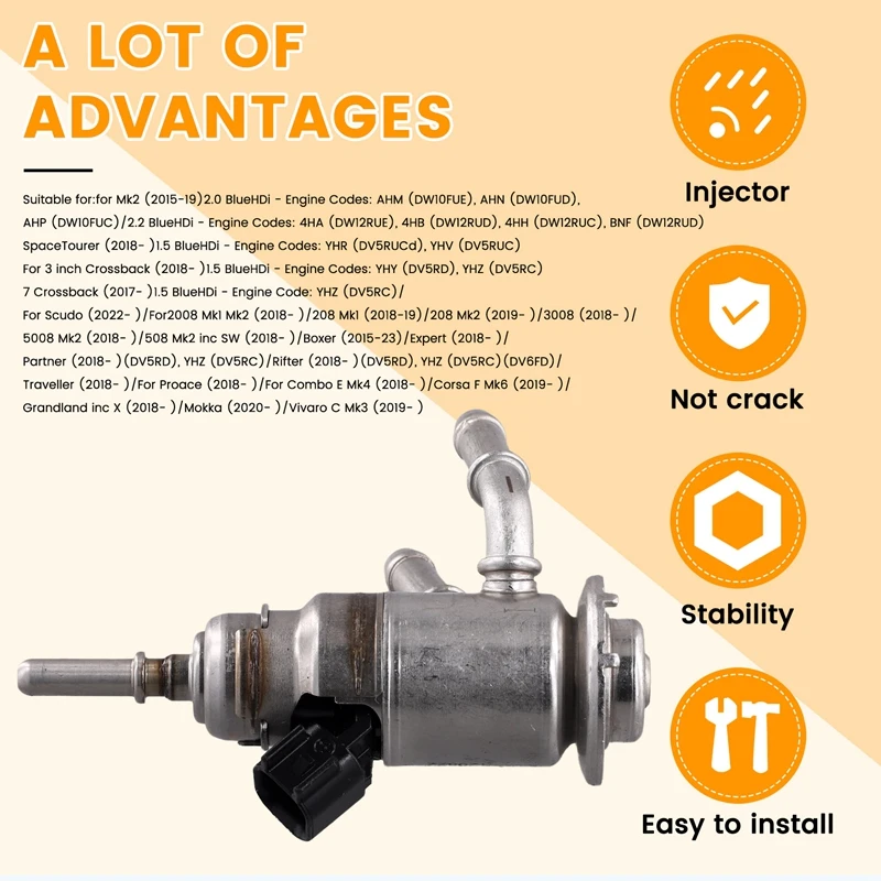 9842811780 Выхлопная форсунка DPF Adblu инжектор мочевины клапан для Peugeot 2008 208 3008 5008 508 Boxer