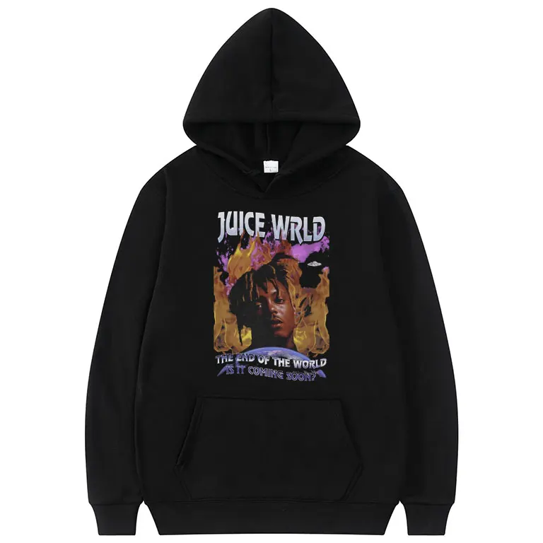 

Hip Hop Rap Singer Juice WRLD Print Hoodies Man Woman Fashion Casual Streetwear Oversized Hoodie Mens Quality Cotton Sweatshirt