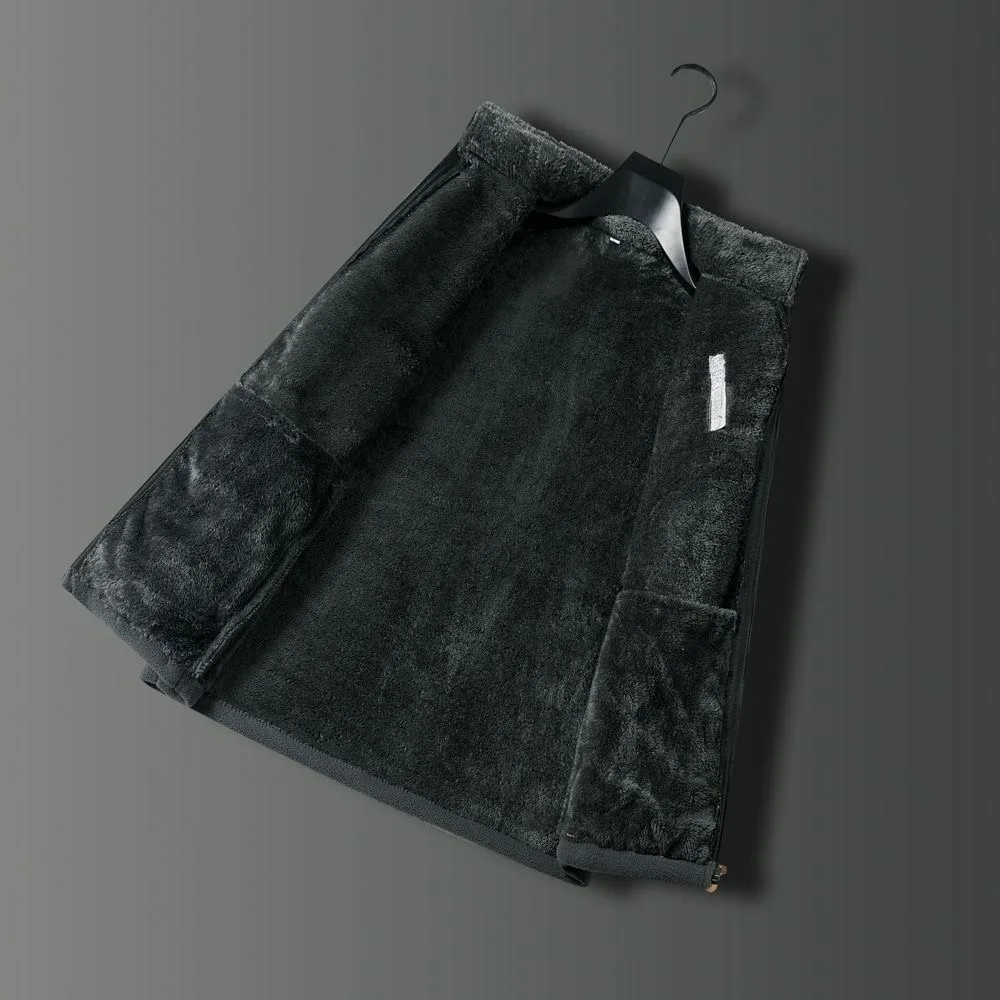 Новинка Осень-зима 2024 модная однотонная утепленная теплая куртка с флисовой