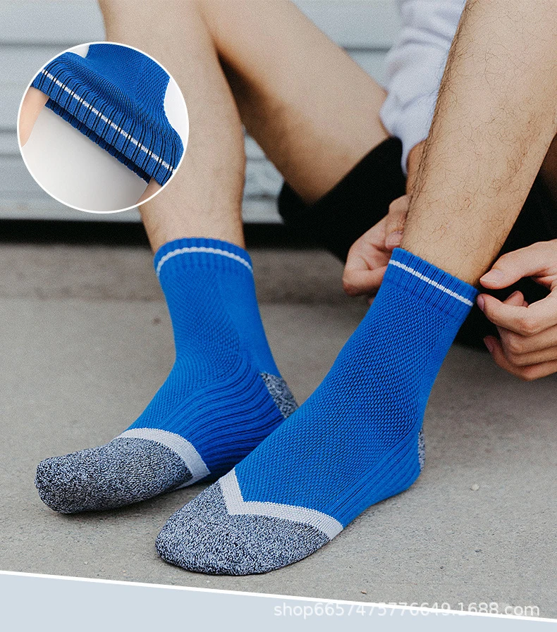 Sport Sock Professional Sports Socks Running Socks Pressure Towel Socks Spring  Summer Wear-resistant Fitness Quick-drying Socks