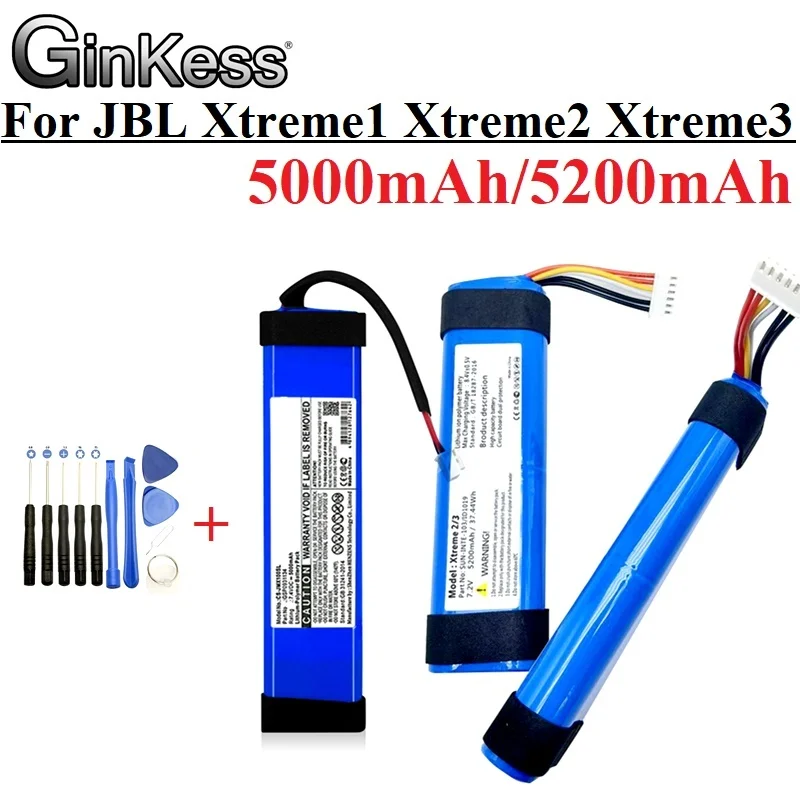 

Аккумулятор Ginkess 5000/5200 мАч для JBL XTREME Xtreme 1 Xtreme2 Xtreme3 версия беспроводной Bluetooth-динамик аккумулятор Xtreme 1 + инструмент
