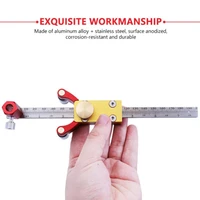 wood scribe tool sliding wheel marking gauge woodworking precision linear arc scriber parallel line drawing tool