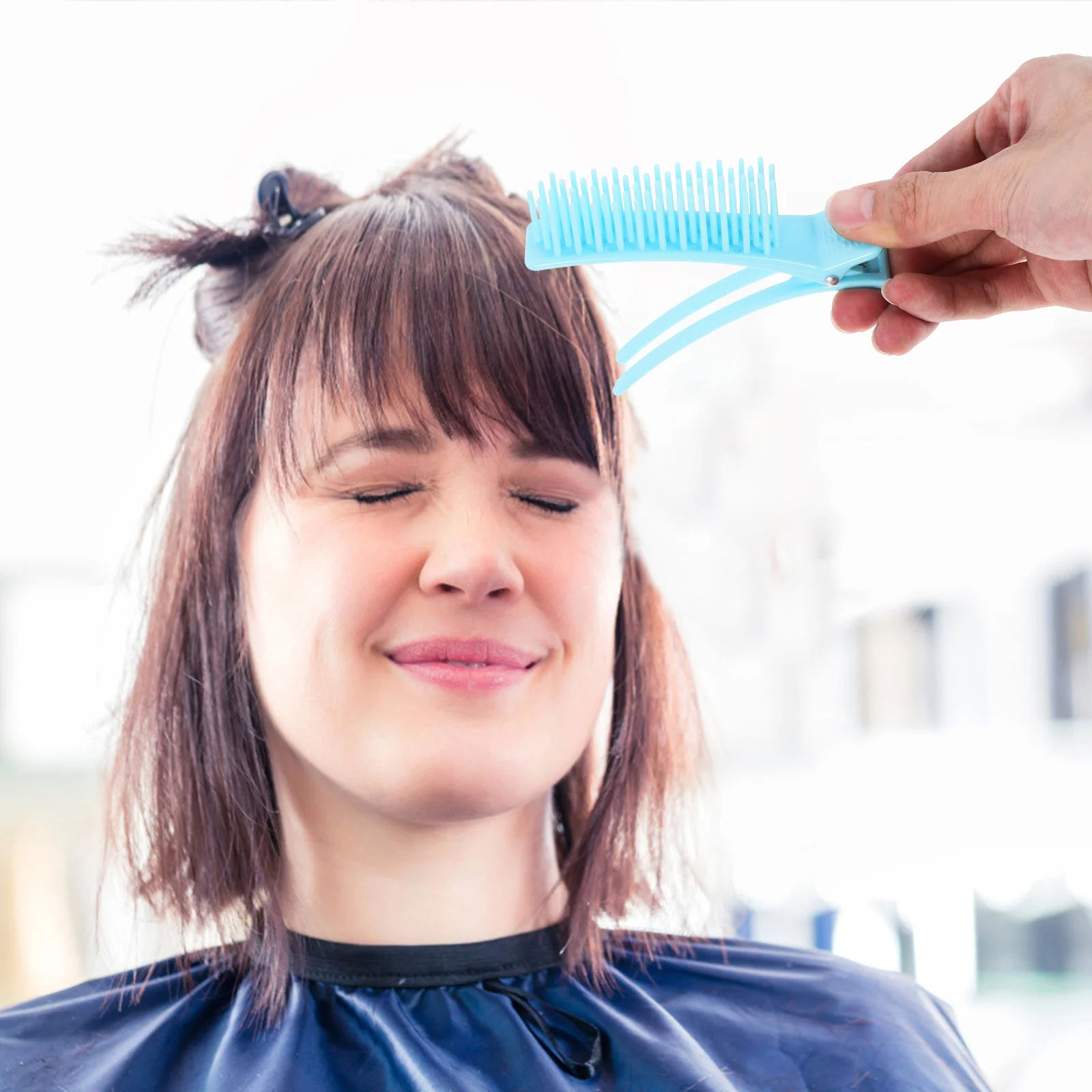 2 шт. Зажимы для стрижки Салон с расческой Хэллоуин Основно окрашивание волос