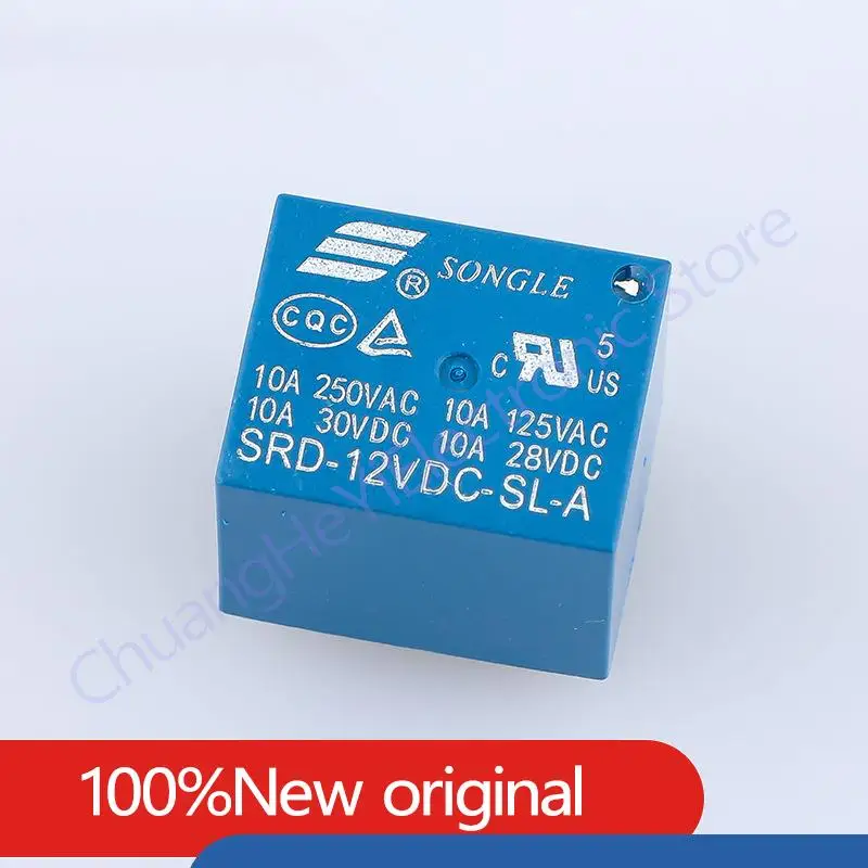 Фото 10 шт. реле Songle SRD-03V 05V 06V 09V 12V 24VC-SL-A-SL-C 10A 4/5 pin №3