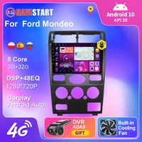 navistart android 10 for ford mondeo 2003 2007 manual air car radio multimedia gps navigation 4g wifi bt carplay 2din dvd player