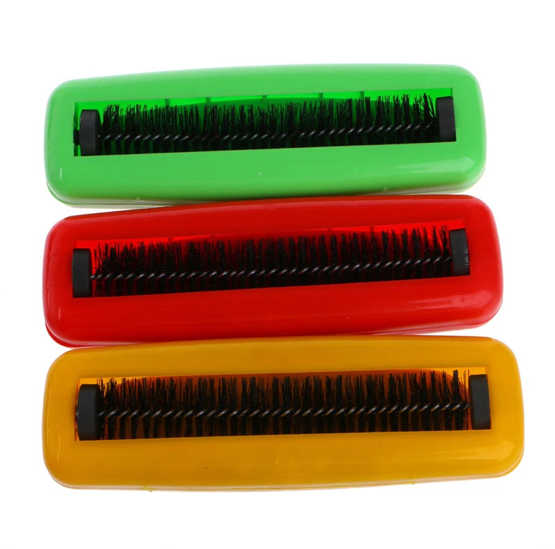 Description Picture 2 of item1PC Random color Plastic Sweeper Carpet Table Single Brush Dirt Crumb Collector Cleaner Roller Dedusting and static electricity