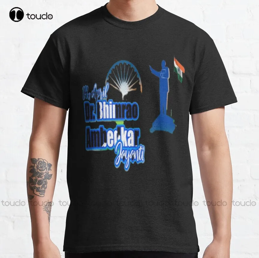

Dr B R Ambedkar In Indian Classic T-Shirt Black Shirts For Men Custom Gift Xs-5Xl New Popular Harajuku Streetwear Unisex Tee