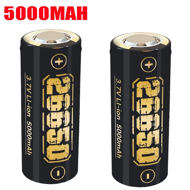 

XIWANGFIRE 3,7 В 26650 5000 мАч литиевая аккумуляторная батарея для светодиодного фонарика, литиевая батарея, 100% оригинал