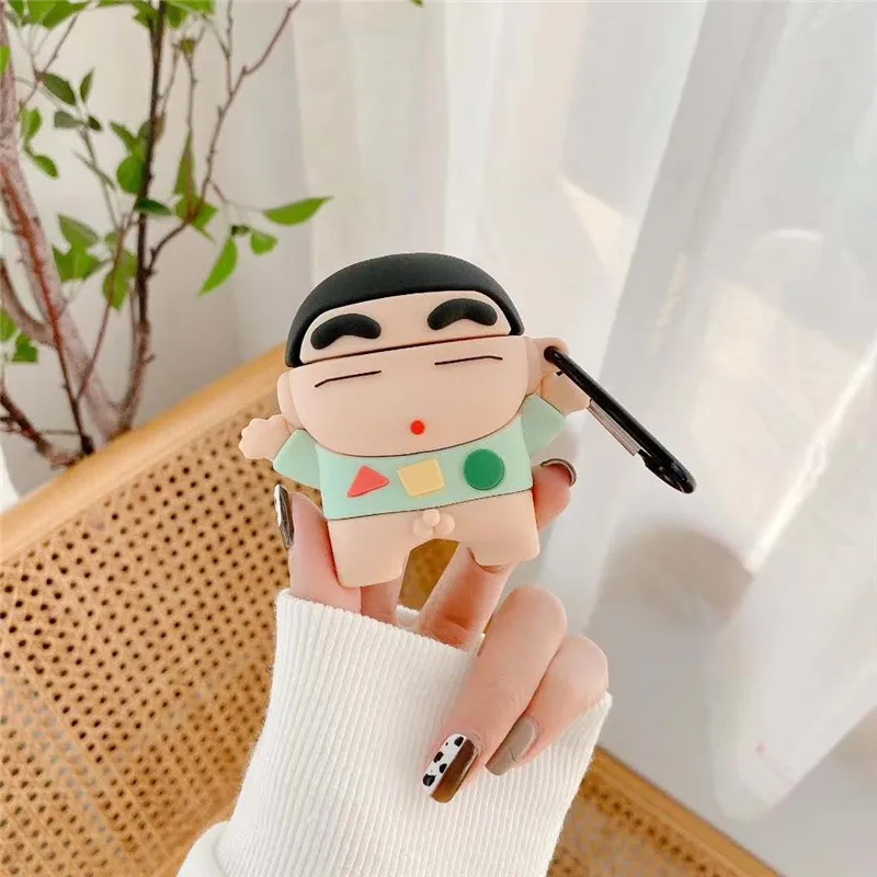

3D-чехол с японской анимацией для Airpods 1, 2, симпатичный силиконовый чехол для наушников Airpods Pro