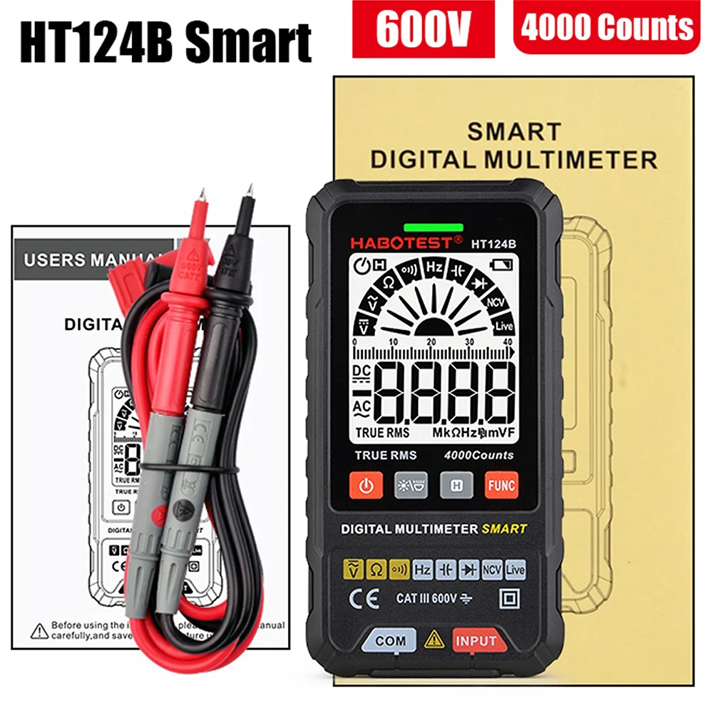 

Ponbos HT124B Цифровой мультиметр