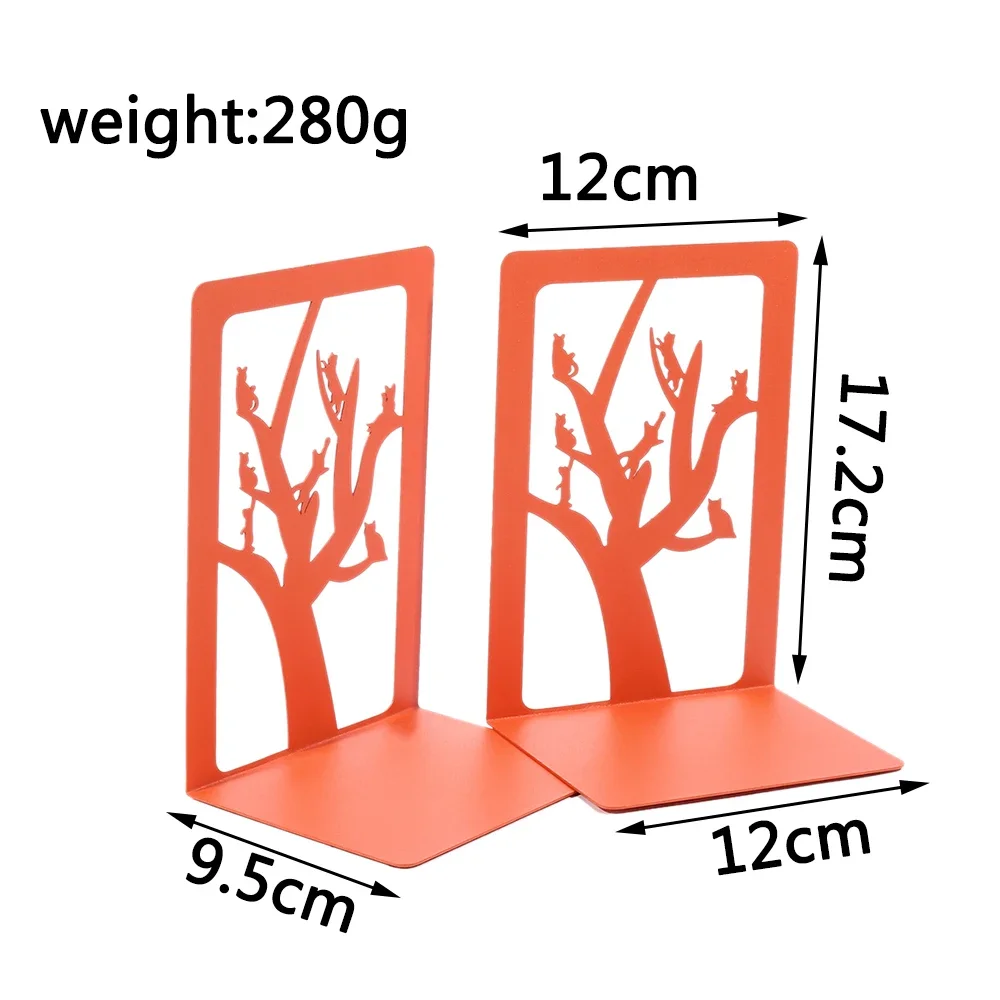 Металлические подставки для книг в милых животных школ и офисов.