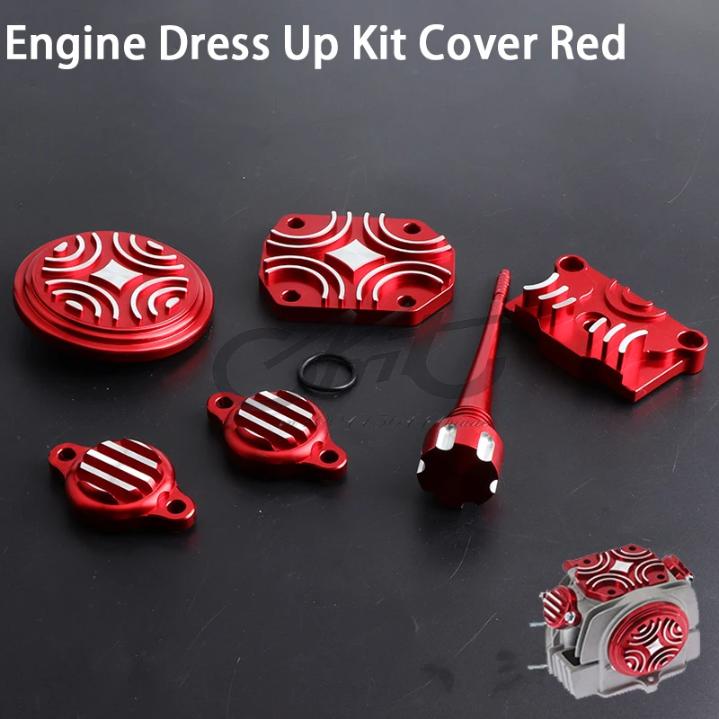 

For Lifan Zongshen YX 110cc 125cc 140cc Pit Dirt Bike ATV Quad Motocross Motorcycle Engine Dress Up Kit Cover Red