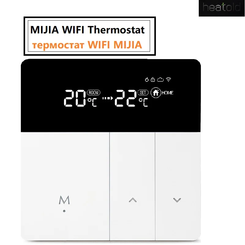 

Умный Wi-Fi термостат MIJIA, контроллер температуры для воды, электрического напольного газового котла, отопления, управление через приложение ...