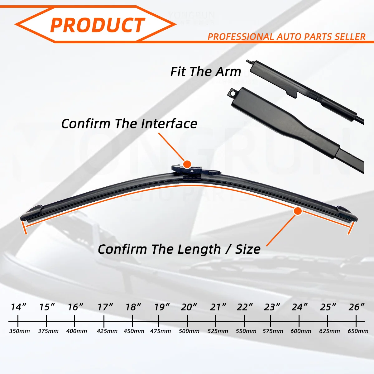Стеклоочистители для Audi Q7 MK1 2006-2016 26 + дюймов