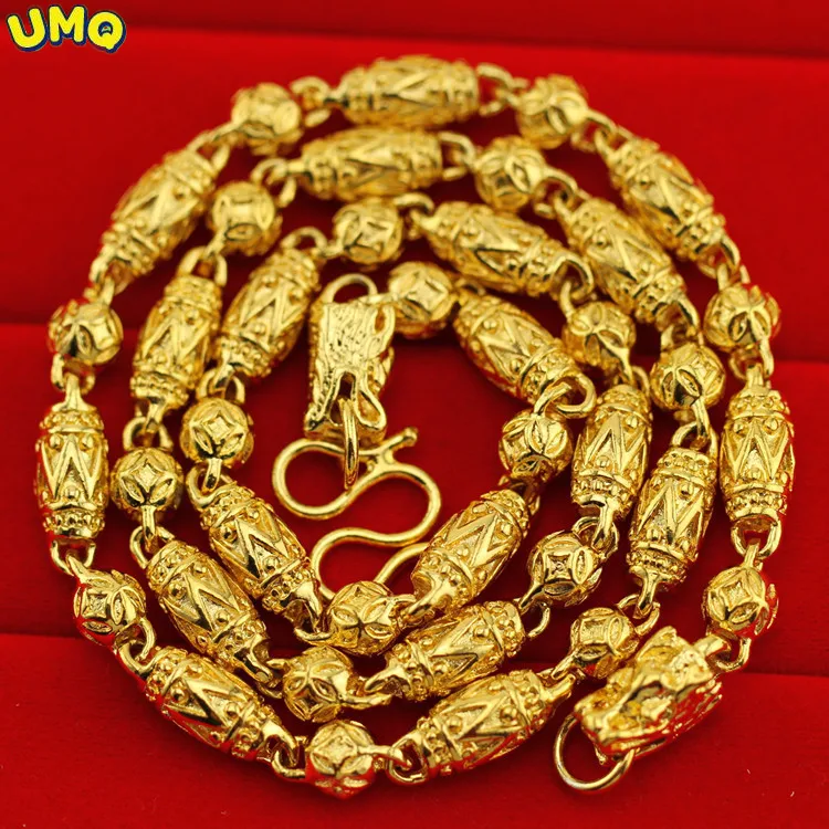 

Online Social People Are All the Same Inside and Outside Vietnam Gold 6n Ethnic Style Dragon Head Olive Bead Plated 24k Gold