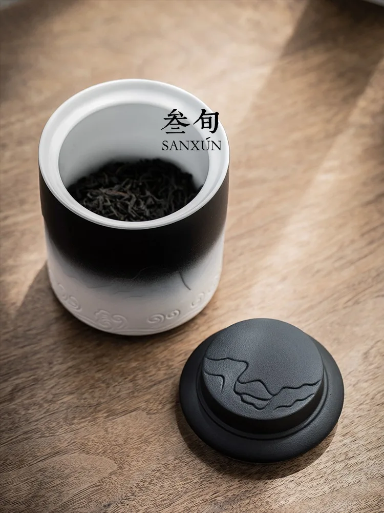 Sanxun Shanhaiguan банка для чая Бытовая хранения влагостойкий орнамент чайный набор