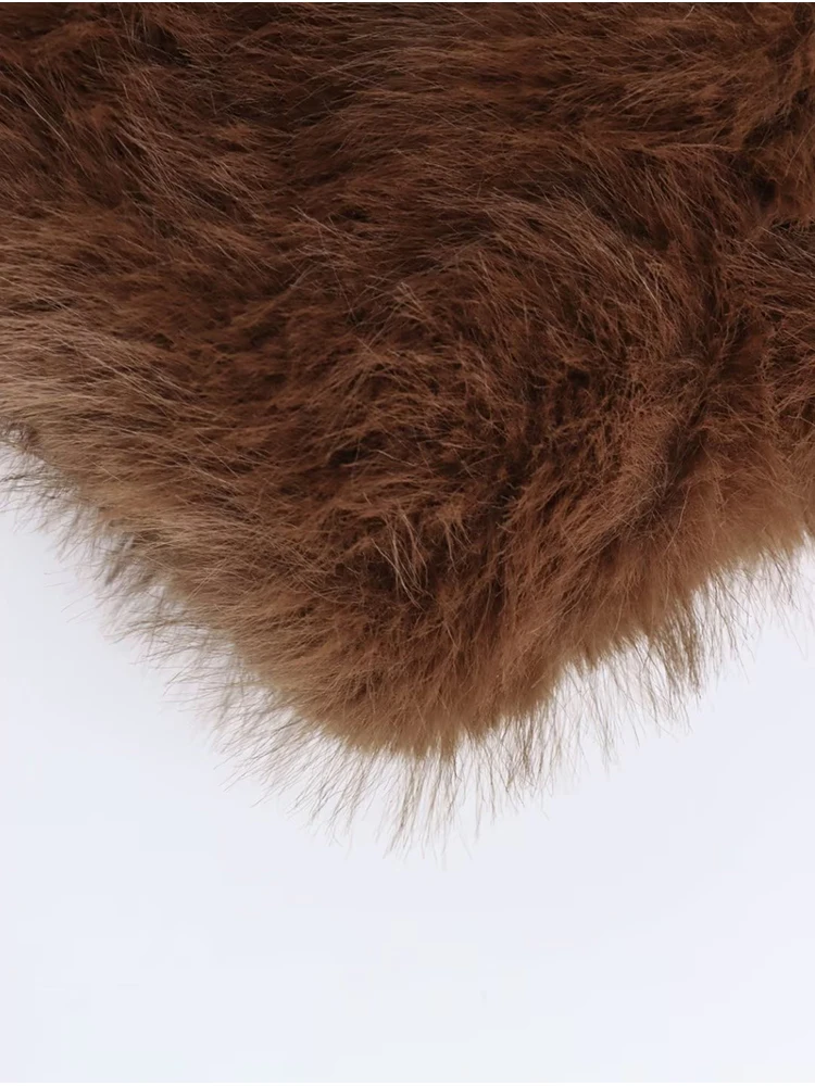 Новинка 2024 осенне-зимняя женская куртка из искусственного меха модное пушистое