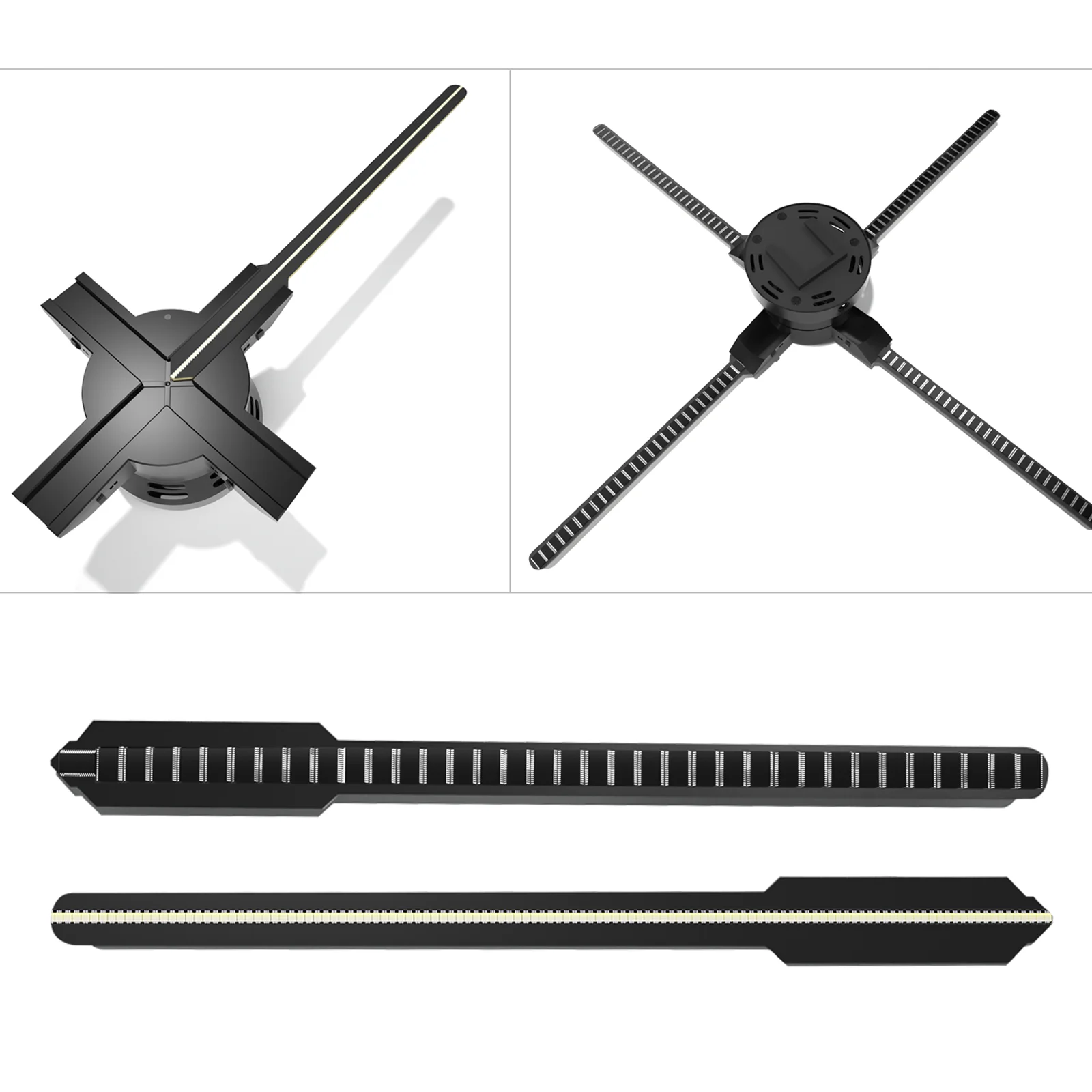 Проектор Голографический 3D 624 светодиодов 52 см Wifi |