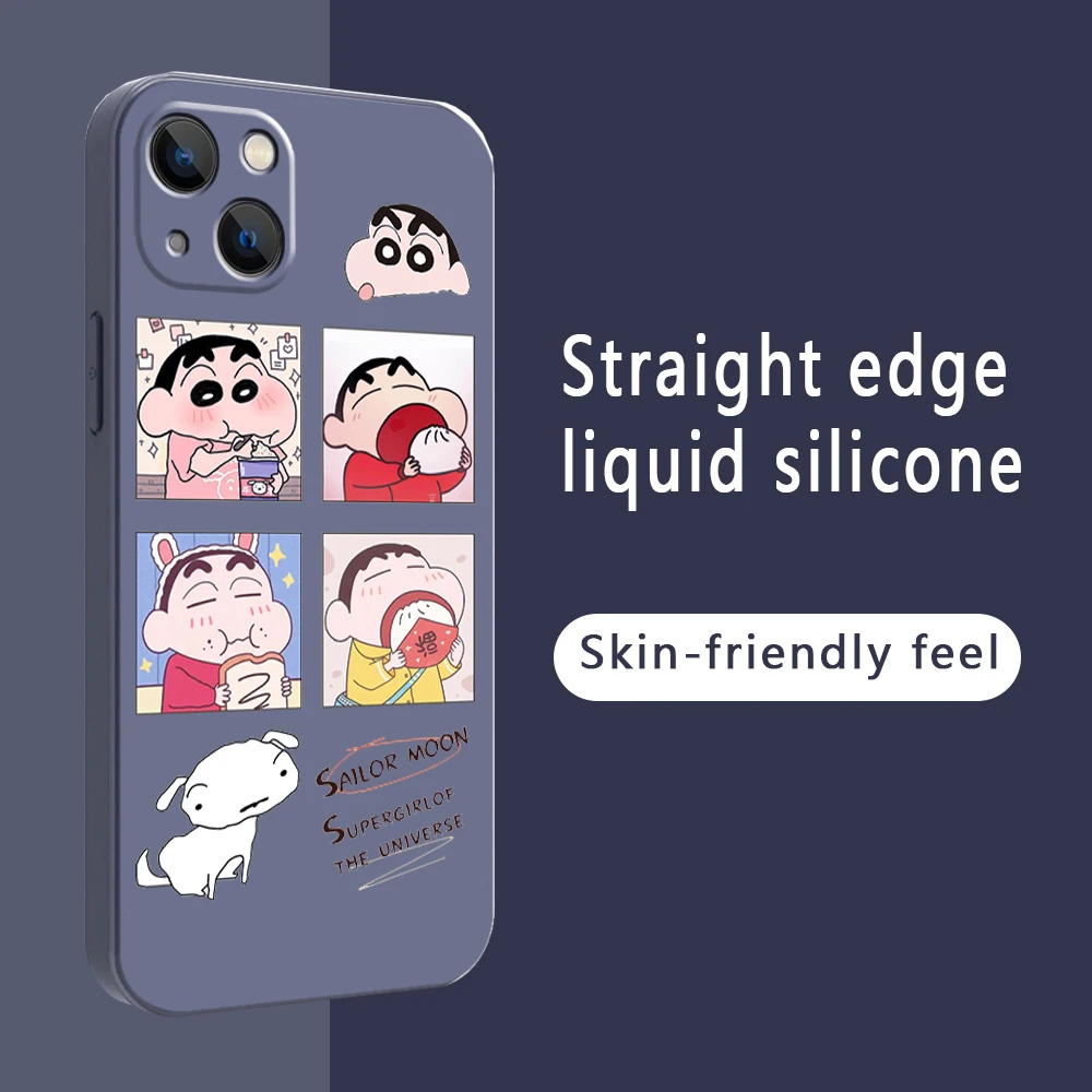 

Crayon Shin-chan Phone Cases For iPhone 11 12 13 Pro MAX 6S 7 8 Plus XS MAX 12 Mini X XR SE 2020 Funda Coque Carcasa Back Cover