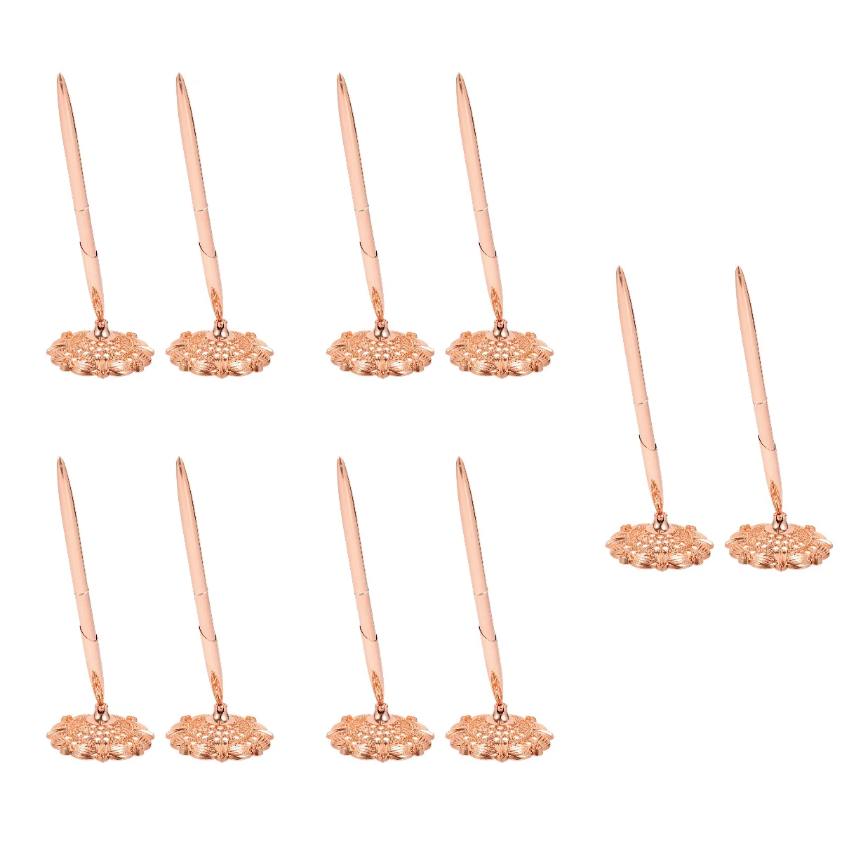 

10 Pcs Exquisite Ballpoint Pens Decorative Business Pens Professional Writing Pens Daily Supply