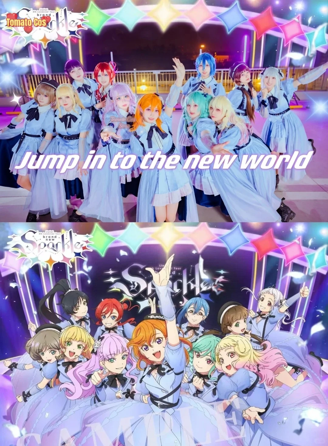 Аниме Lovelive Liella 4-й годовщина концерта SJ великолепное милое платье косплей костюм