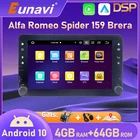 Eunavi Android автомобильный GPS Мультимедиа для Alfa Romeo Spider Alfa Romeo 159 Brera 159 Sportwagon авто радио аудио стерео TDA7851 wifi