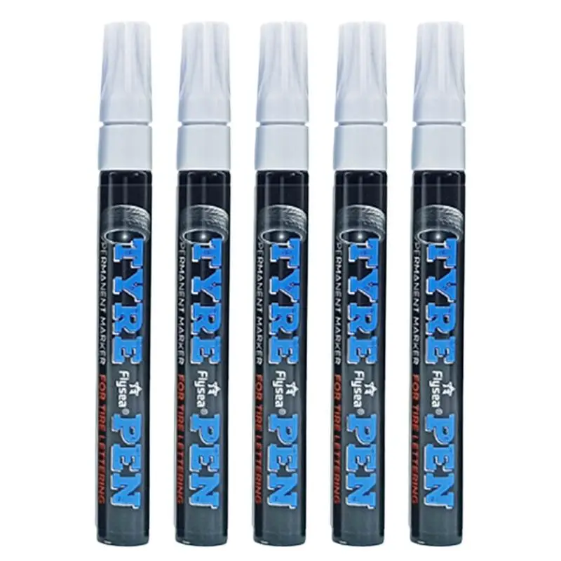 

Tyre Marker For Vehicles Car Scratch Remove Pen Removes Car Scratches Suitable For Rubber Metal Glass Cardboard White Black