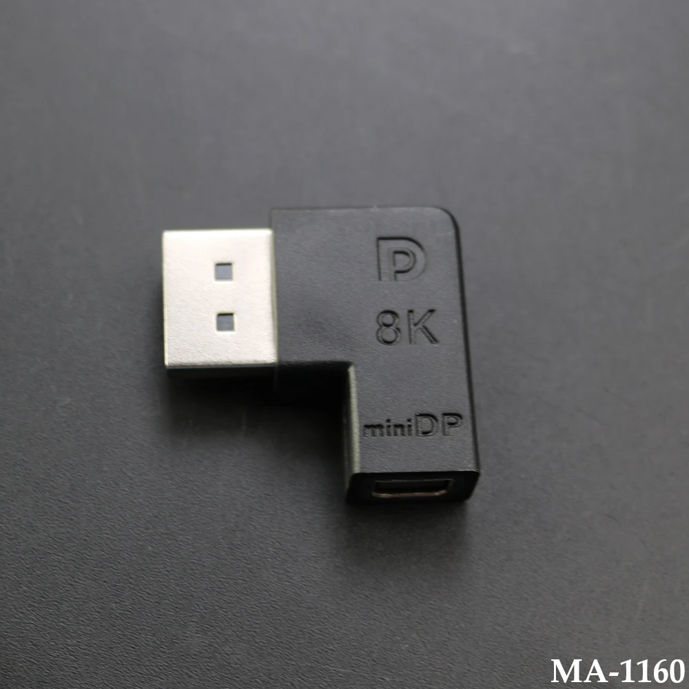 

1PCS Molding Iarge DP Male to Mini DP Female Adapter DisplayPort Big DP Male to Mini DP Female 1.4V 8K/60HZ