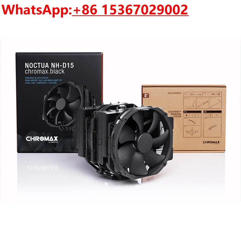 Фото Owl NH-D15 chromax.черная черная версия, вентилятор двойной башни A15, многоплатформный радиатор процессора №3